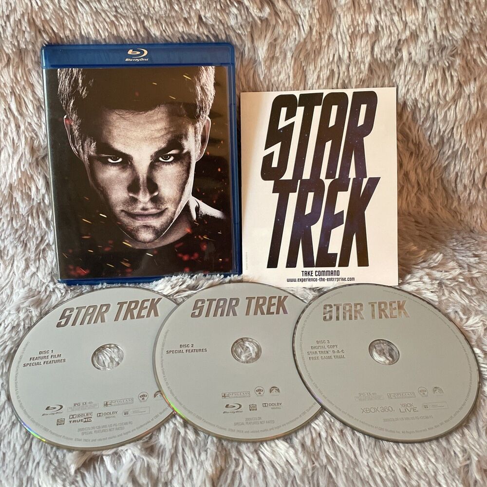 Star Trek (Blu-ray, 2009) Movie 3-Disc Set Special Edition